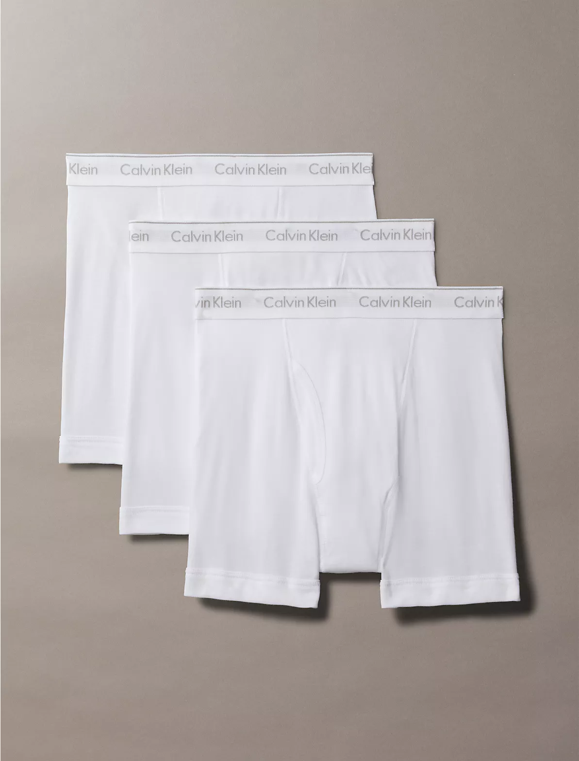 Pack De 3 Boxer Calvin Klein Largos Algodón Blancos