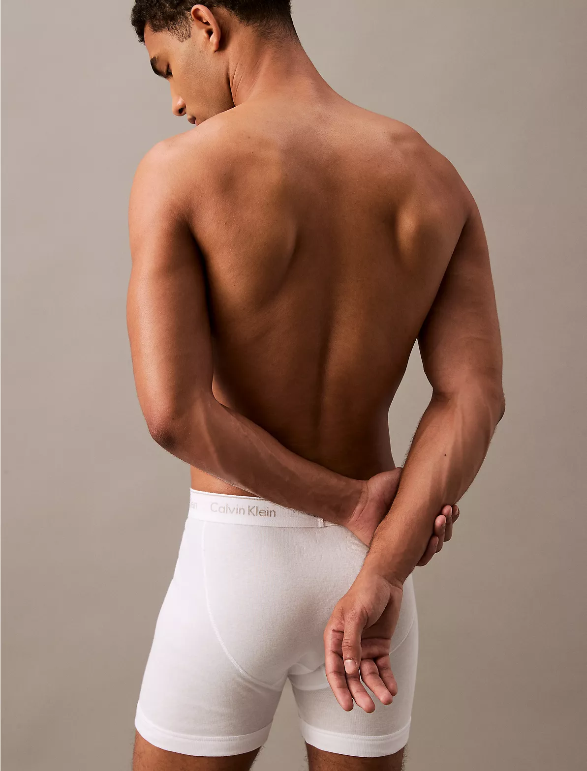 Foto 6 | Pack De 3 Boxer Calvin Klein Largos Algodón Blancos