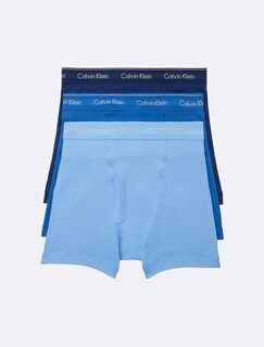 Foto 1 | Pack De 3 Boxers Calvin Klein Algodón Azules