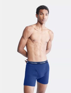 Foto 2 | Pack De 3 Boxers Calvin Klein Algodón Azules