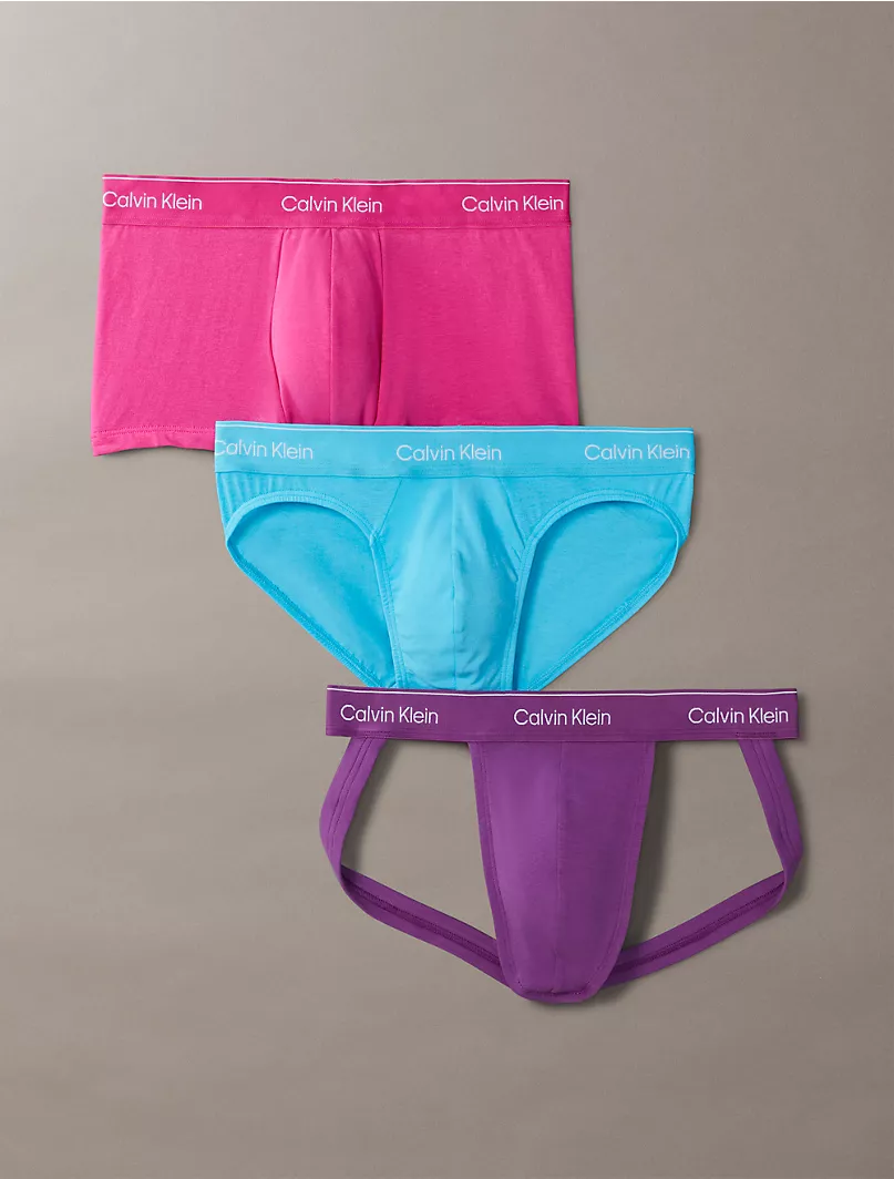 Pack De Boxer/trusa/jockstrap Calvin Klein Algodon