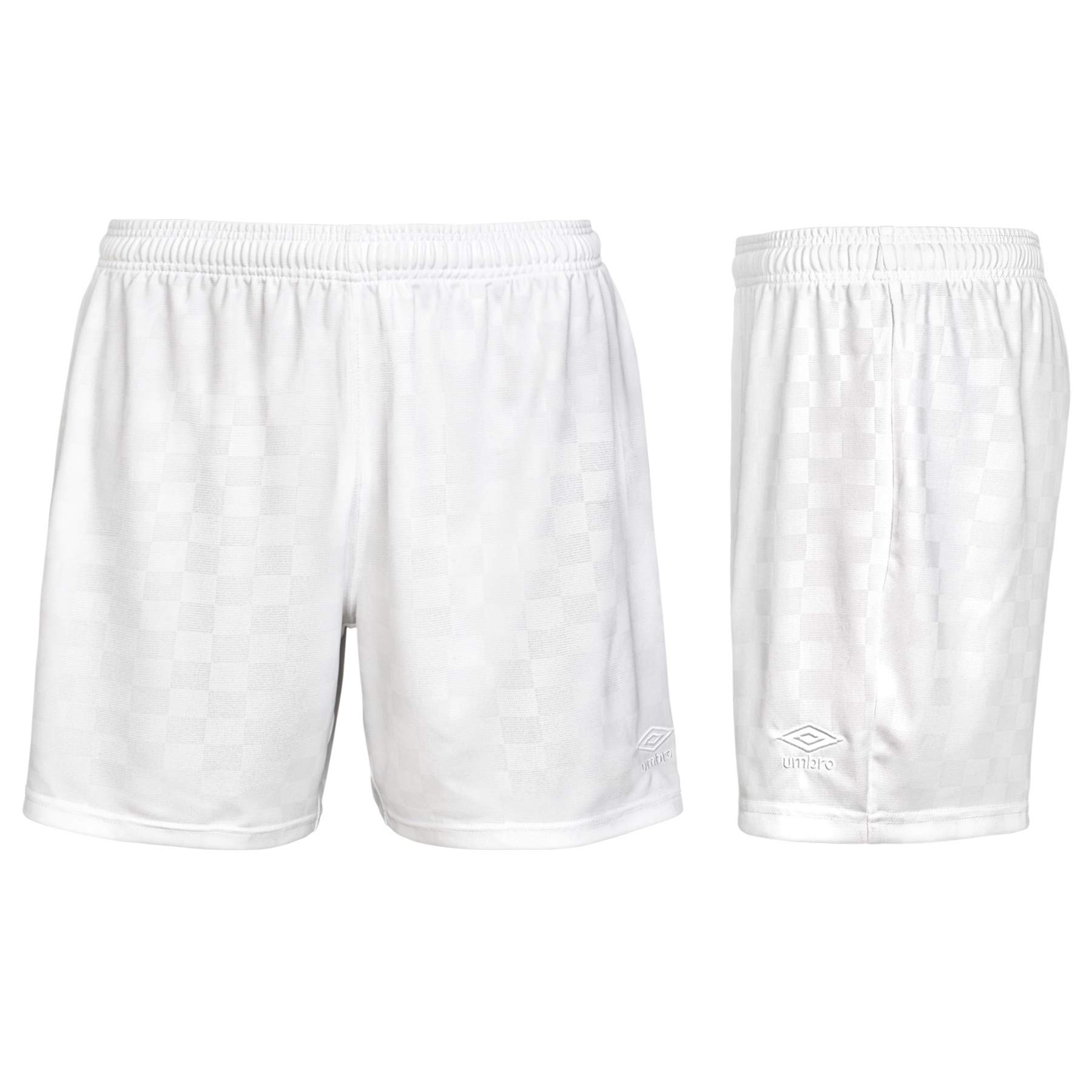 Foto 3 pulgar | Pantalones Cortos Umbro De Poliéster Blanco A Cuadros Para Mujer, Talla Pequeña - Venta Internacional.