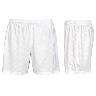 Foto 2 | Pantalones Cortos Umbro De Poliéster Blanco A Cuadros Para Mujer, Talla Pequeña - Venta Internacional.