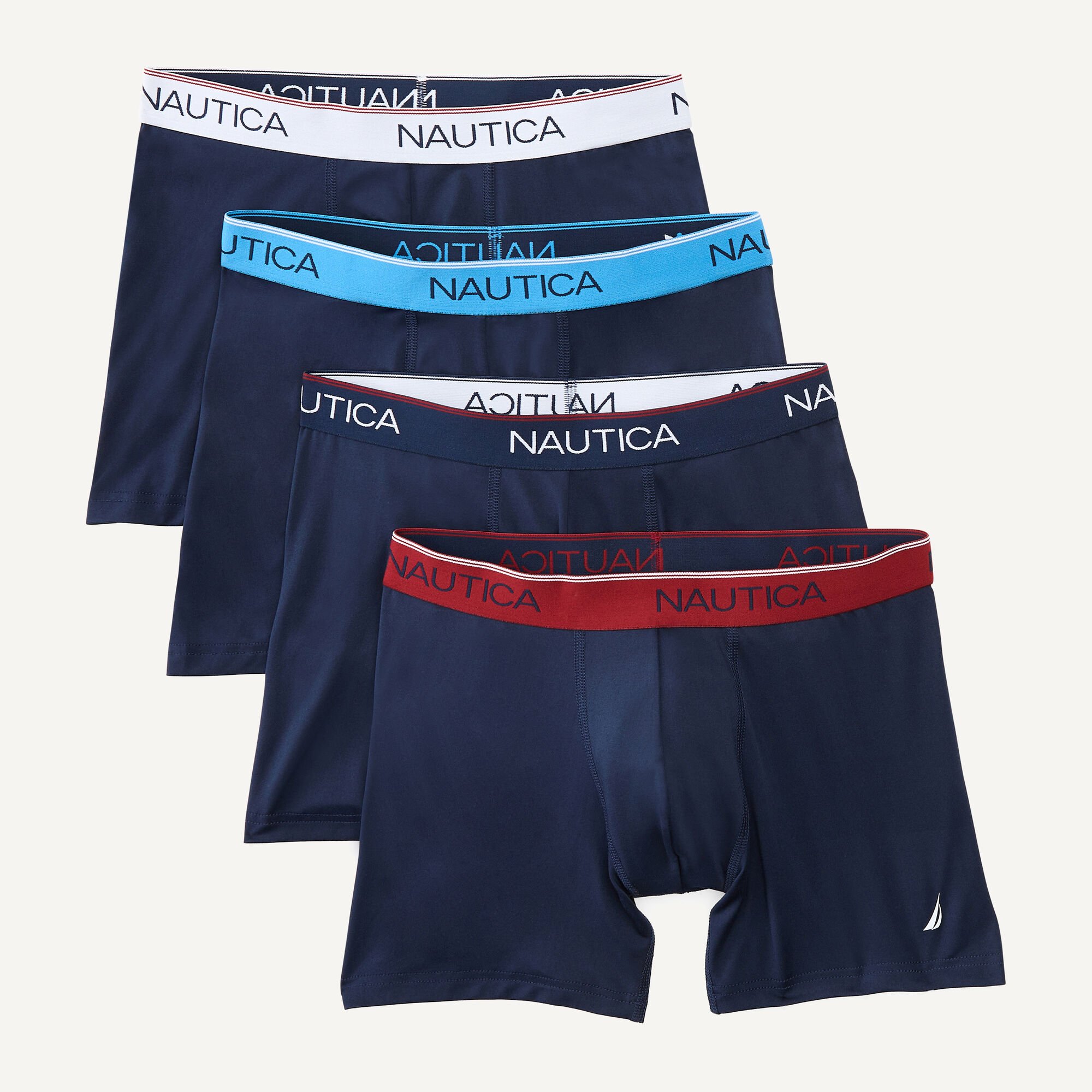 Foto 2 pulgar | Boxer Nautica 4 Pack Stretch Microfibra Performance Pack Para Hombre