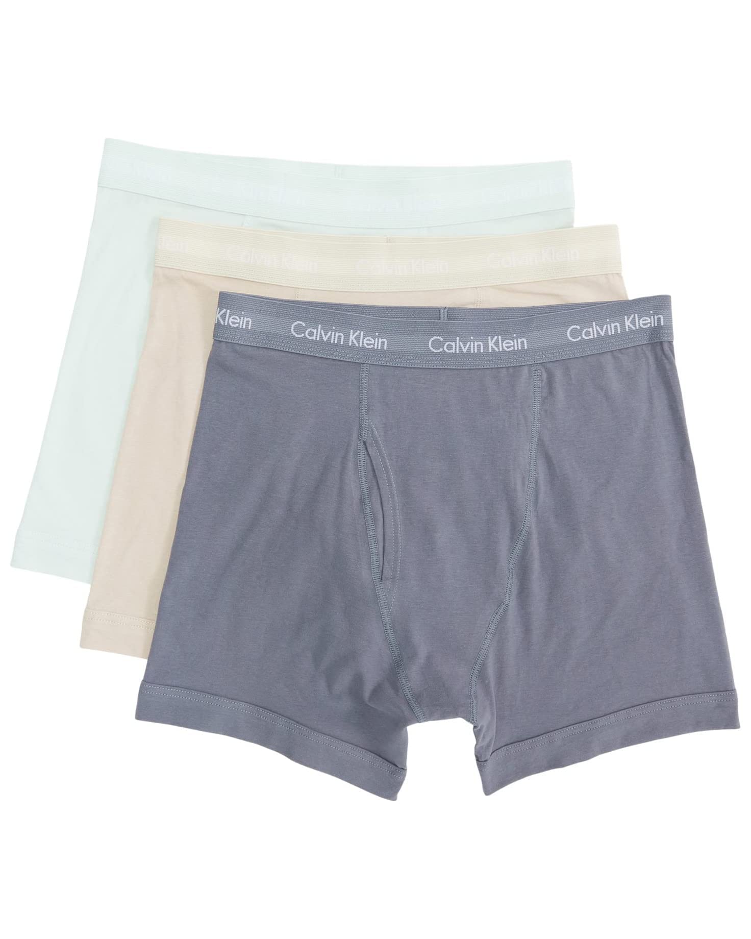 Foto 2 pulgar | Calzoncillos Bóxer Calvin Klein De Algodón Elástico Para Hombre, Paquete De 3 - Venta Internacional.