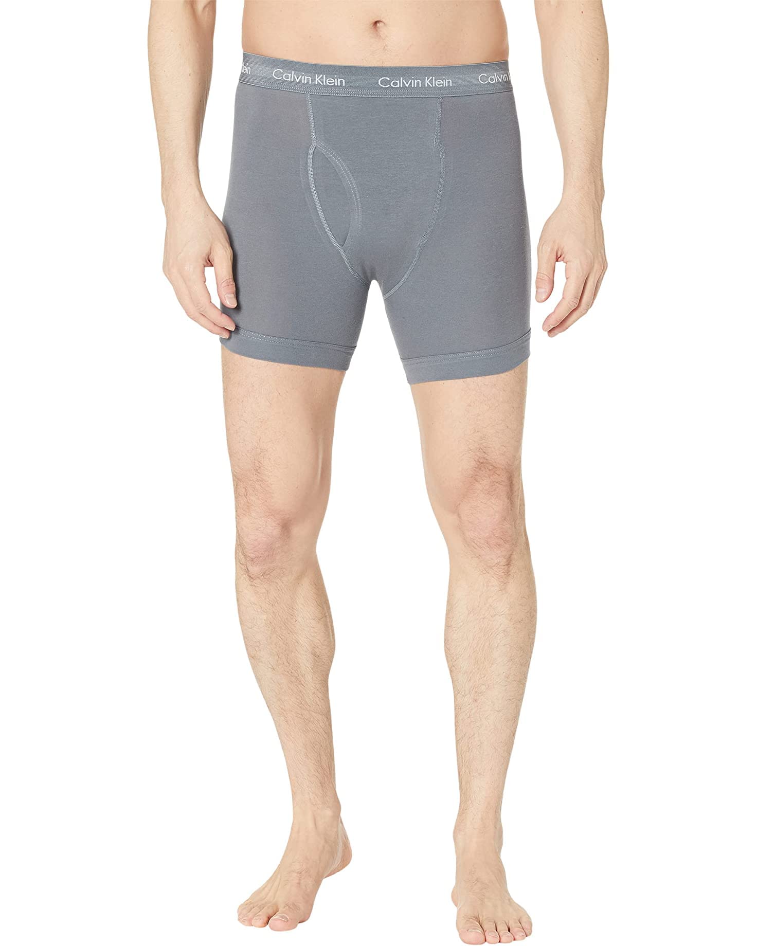 Foto 5 pulgar | Calzoncillos Bóxer Calvin Klein De Algodón Elástico Para Hombre, Paquete De 3 - Venta Internacional.