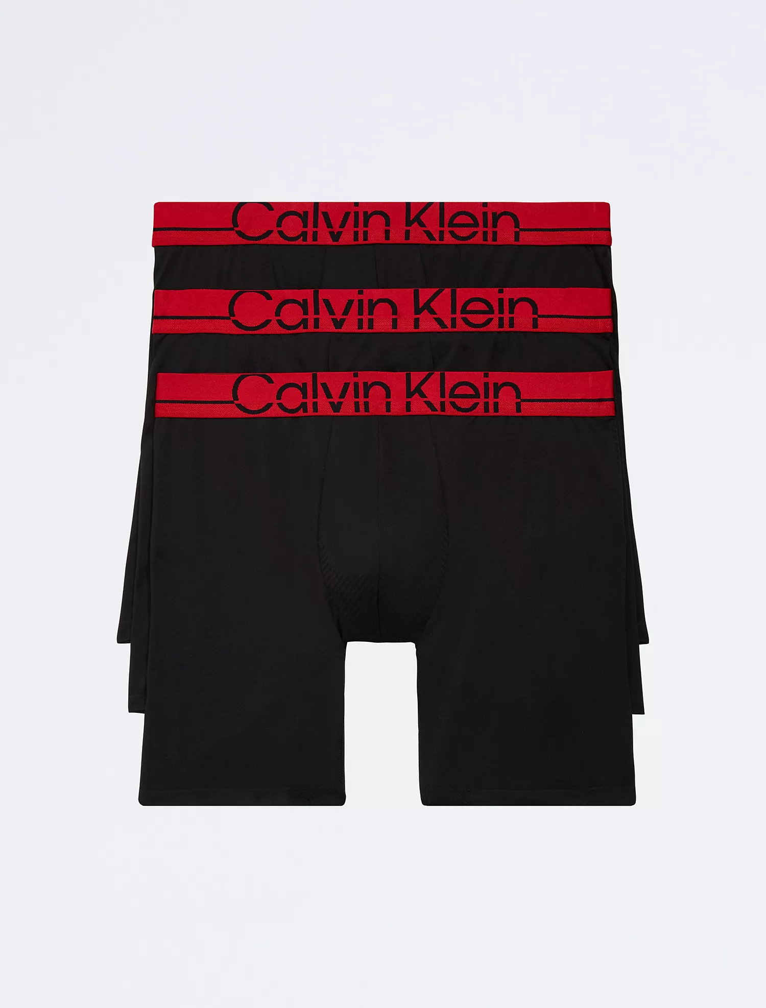 Foto 2 pulgar | Pack De 3 Boxers Calvin Klein Long Brief Negros - Original