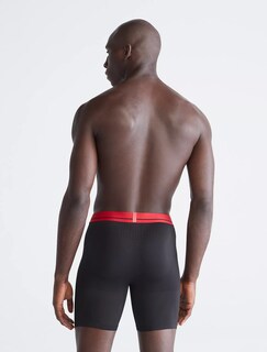 Foto 3 | Pack De 3 Boxers Calvin Klein Long Brief Negros - Original