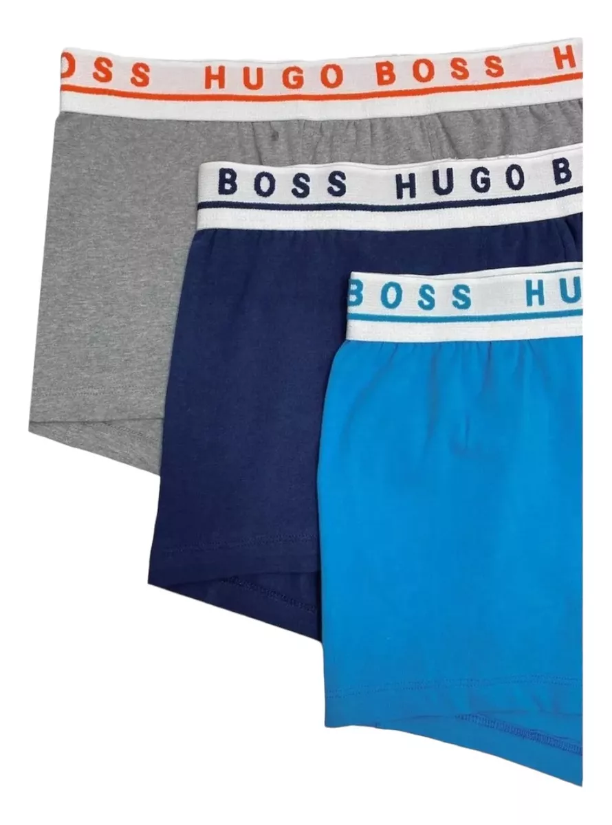Foto 3 pulgar | Boxer Hugo Boss Trunk Cotton Stretch 3 Pack