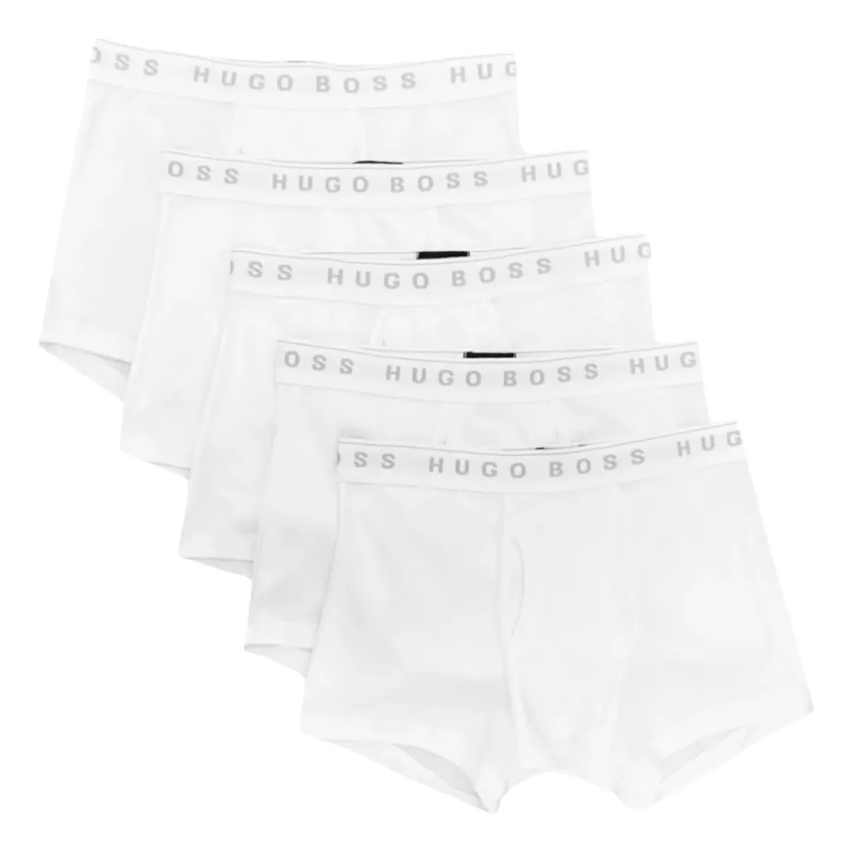 Foto 2 pulgar | Bóxer Trunk Hugo Boss Pure Cotton Blanco 5 Pack