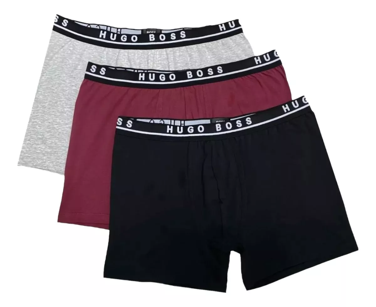 Foto 2 pulgar | Bóxer Hugo Boss Brief Cotton Stretch 3 Pack