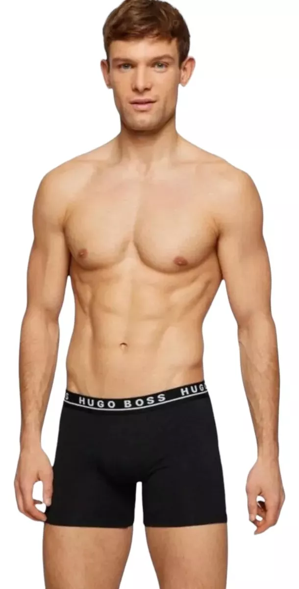 Foto 4 pulgar | Bóxer Hugo Boss Brief Cotton Stretch 3 Pack