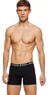 Foto 3 | Bóxer Hugo Boss Brief Cotton Stretch 3 Pack