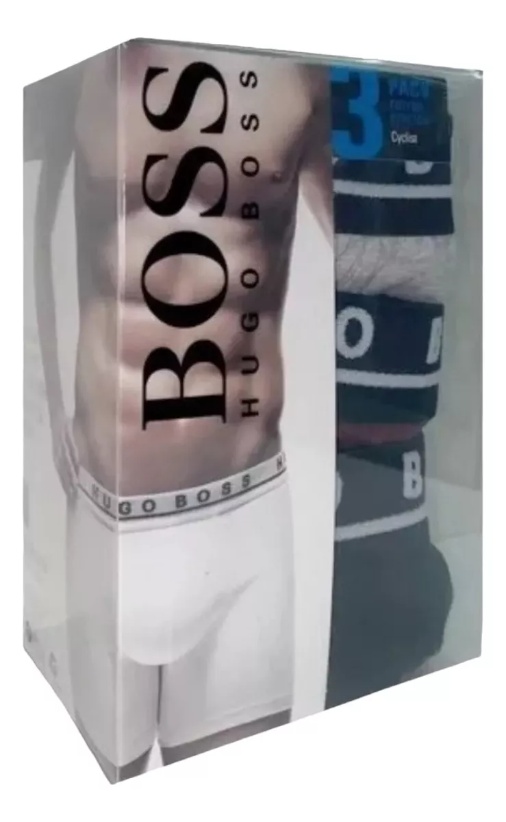 Foto 5 pulgar | Bóxer Hugo Boss Brief Cotton Stretch 3 Pack