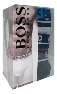 Foto 4 | Bóxer Hugo Boss Brief Cotton Stretch 3 Pack