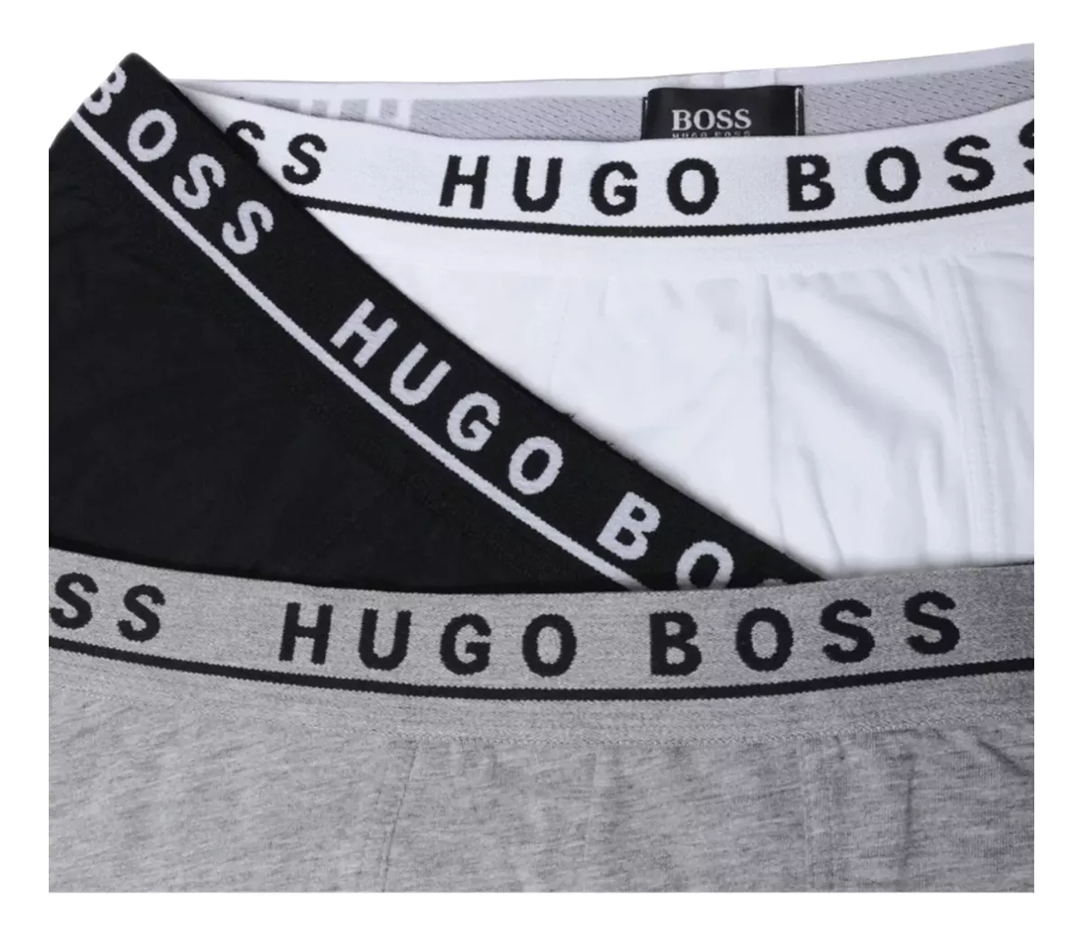 Foto 7 pulgar | Boxer Hugo Boss Trunk Cotton Negro/blanco 3 Pack