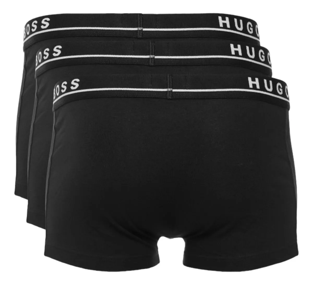 Foto 4 pulgar | Bóxer Corto Hugo Boss 3 Pack Cotton Stretch Negro