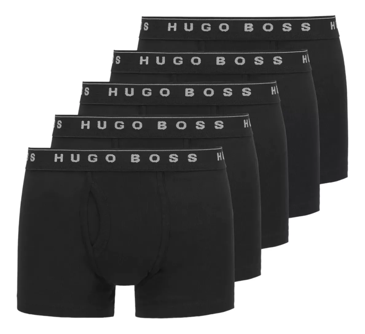 Foto 2 pulgar | Bóxer Trunk Hugo Boss Negro 5 Pack