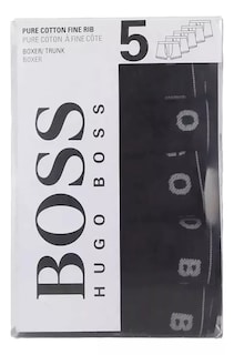 Foto 7 | Bóxer Trunk Hugo Boss Negro 5 Pack