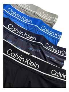 Foto 2 | Bóxer Trunk 4 Pack Calvin Klein Microfibra