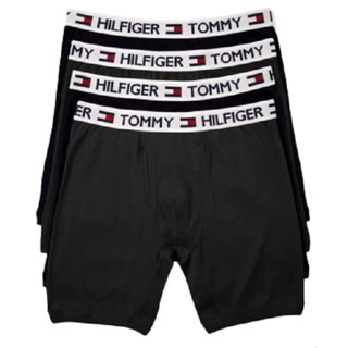 Foto 1 | Calzoncillo Bóxer Tommy Hilfiger Con 4 Bolsillos Para Hombre, Color Negro, Talla M - Venta Internacional.