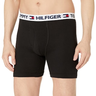 Foto 4 | Calzoncillo Bóxer Tommy Hilfiger Con 4 Bolsillos Para Hombre, Color Negro, Talla M - Venta Internacional.