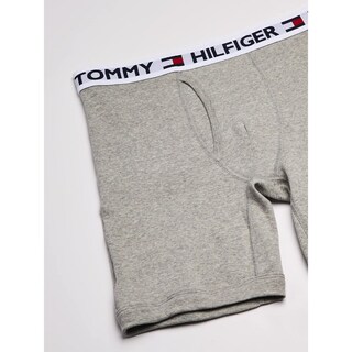 Foto 2 | Calzoncillo Bóxer Tommy Hilfiger Con 4 Bolsillos Para Hombre, Color Gris/azul Marino, Talla M - Venta Internacional.