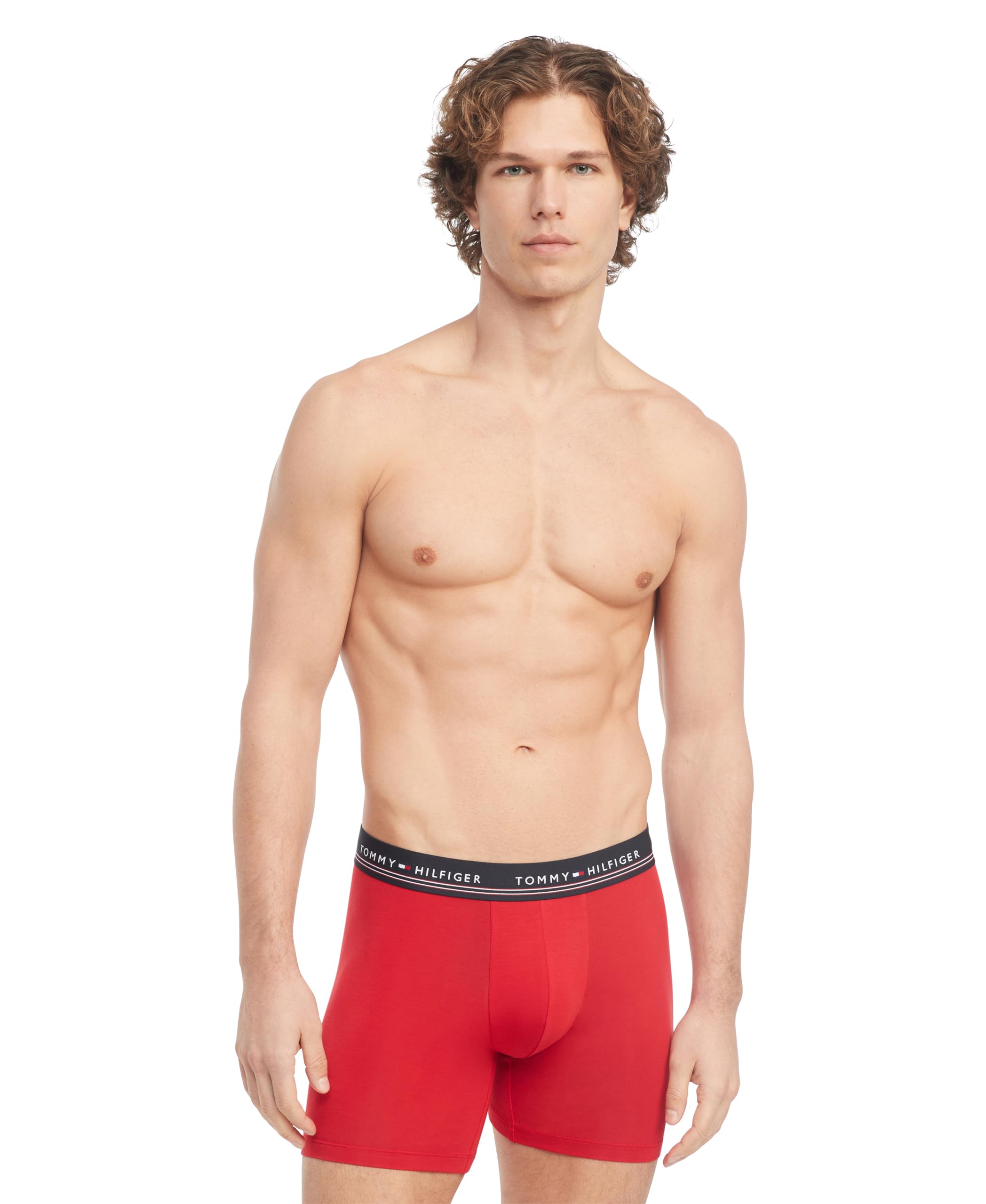 Foto 4 | Calzoncillos Tipo Bóxer Tommy Hilfiger Modal Para Hombre, Paquete De 3 - Venta Internacional.