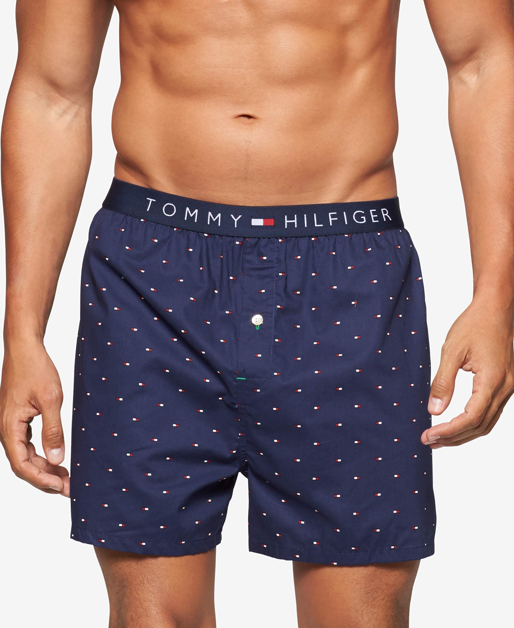 Foto 2 pulgar | Ropa Interior Tommy Hilfiger Woven Boxers Sailor Navy L - Venta Internacional.