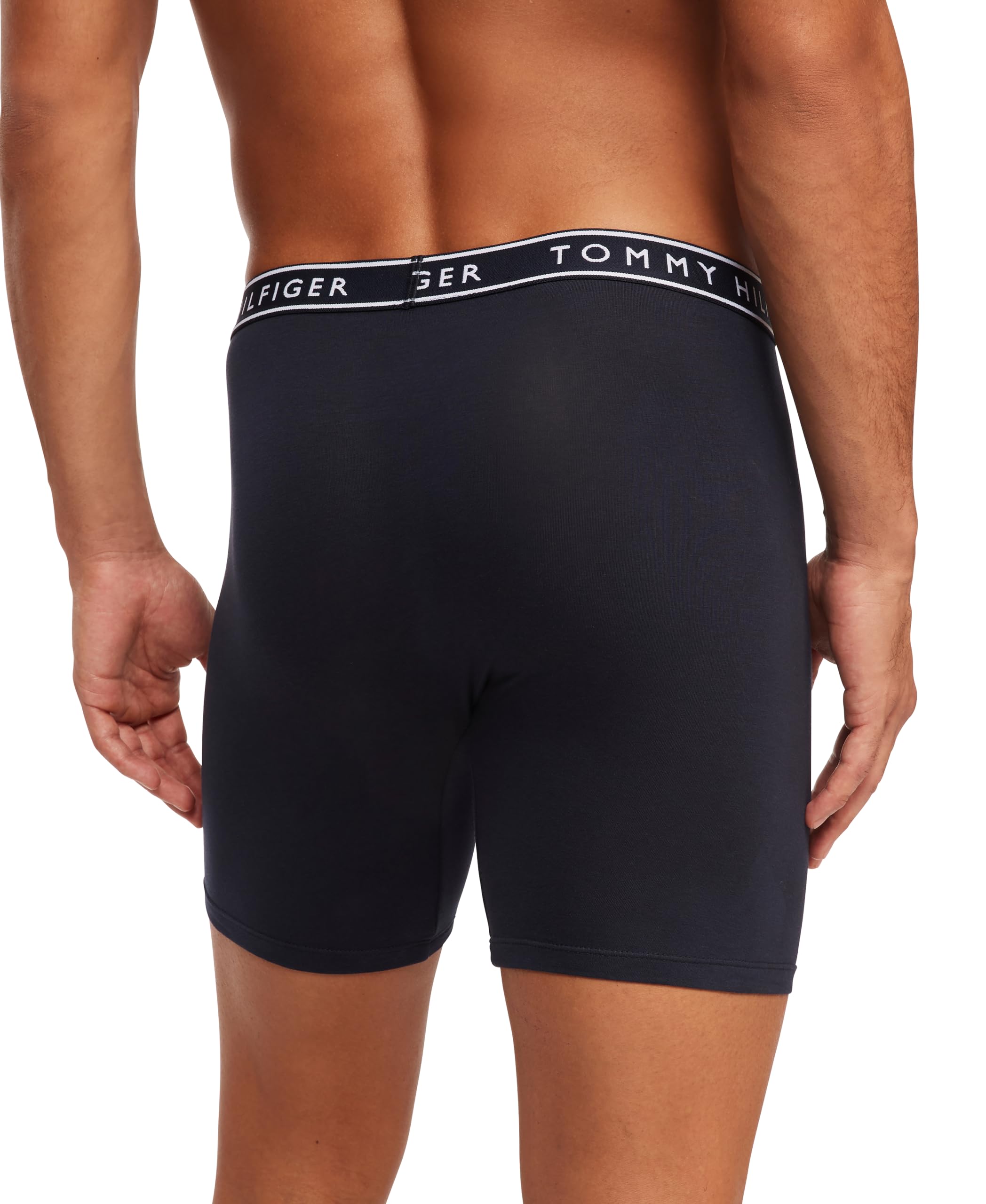 Foto 3 pulgar | Calzoncillos Tipo Bóxer Tommy Hilfiger De Algodón Elástico Para Hombre, Paquete De 4 - Venta Internacional.
