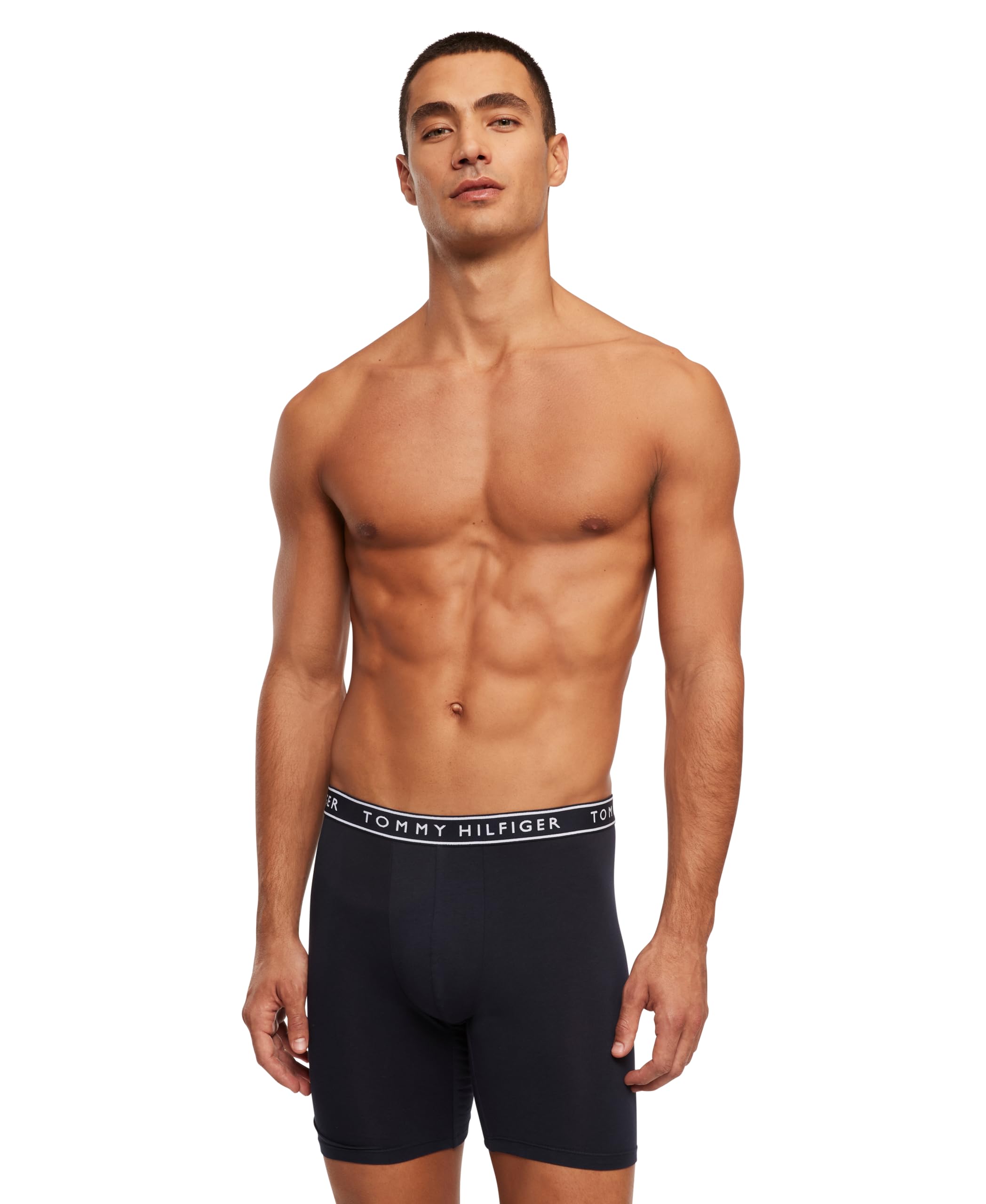 Foto 4 pulgar | Calzoncillos Tipo Bóxer Tommy Hilfiger De Algodón Elástico Para Hombre, Paquete De 4 - Venta Internacional.