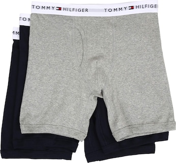 Foto 1 | Calzoncillo Bóxer Tommy Hilfiger De Algodón Para Hombre, Paquete De 3 Unidades, Color Azul Marino - Venta Internaciona