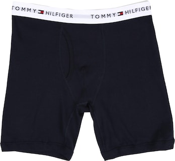 Foto 3 | Calzoncillo Bóxer Tommy Hilfiger De Algodón Para Hombre, Paquete De 3 Unidades, Color Azul Marino - Venta Internaciona