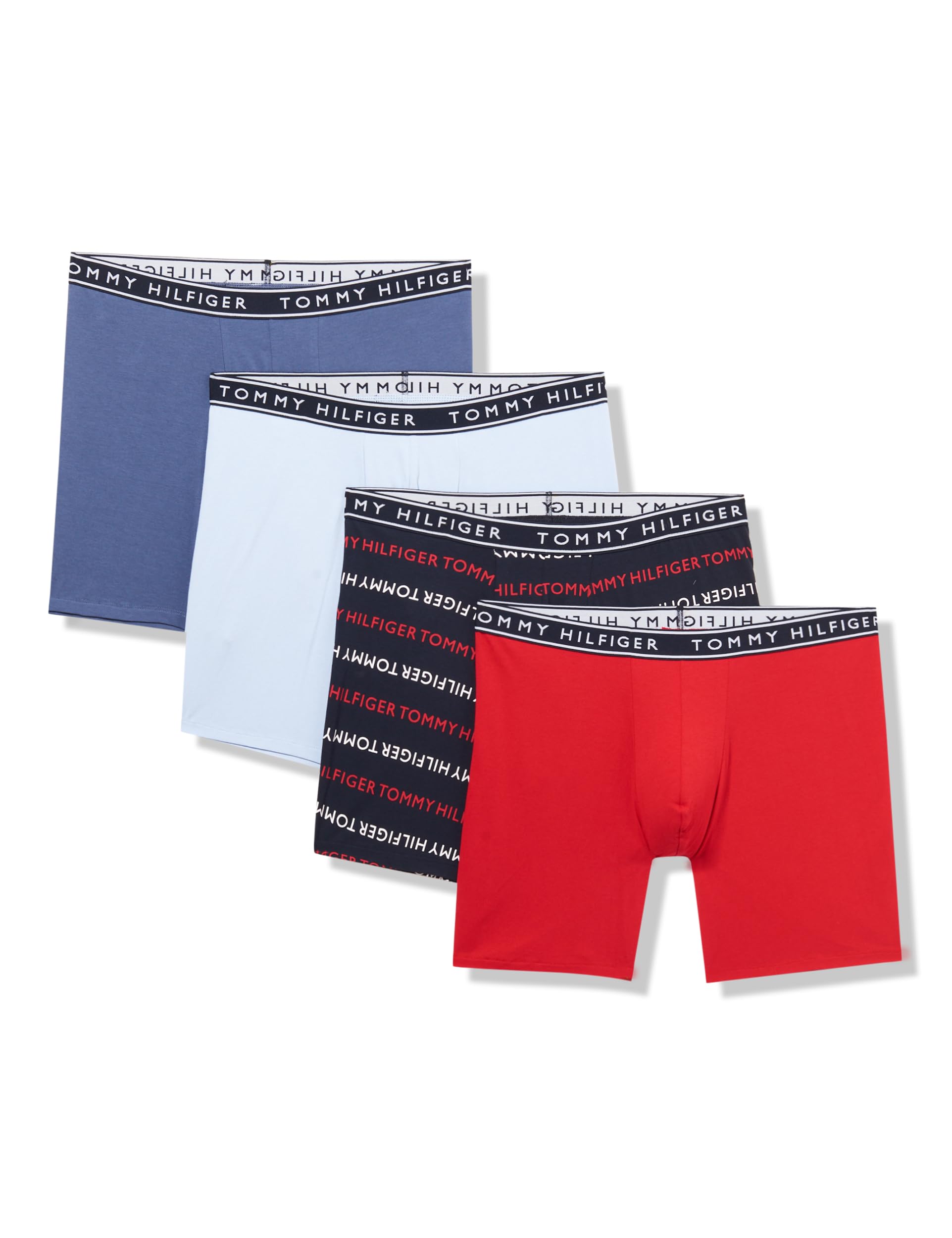 Foto 1 | Calzoncillos Tipo Bóxer Tommy Hilfiger De Algodón Elástico Para Hombre, Paquete De 4 - Venta Internacional.