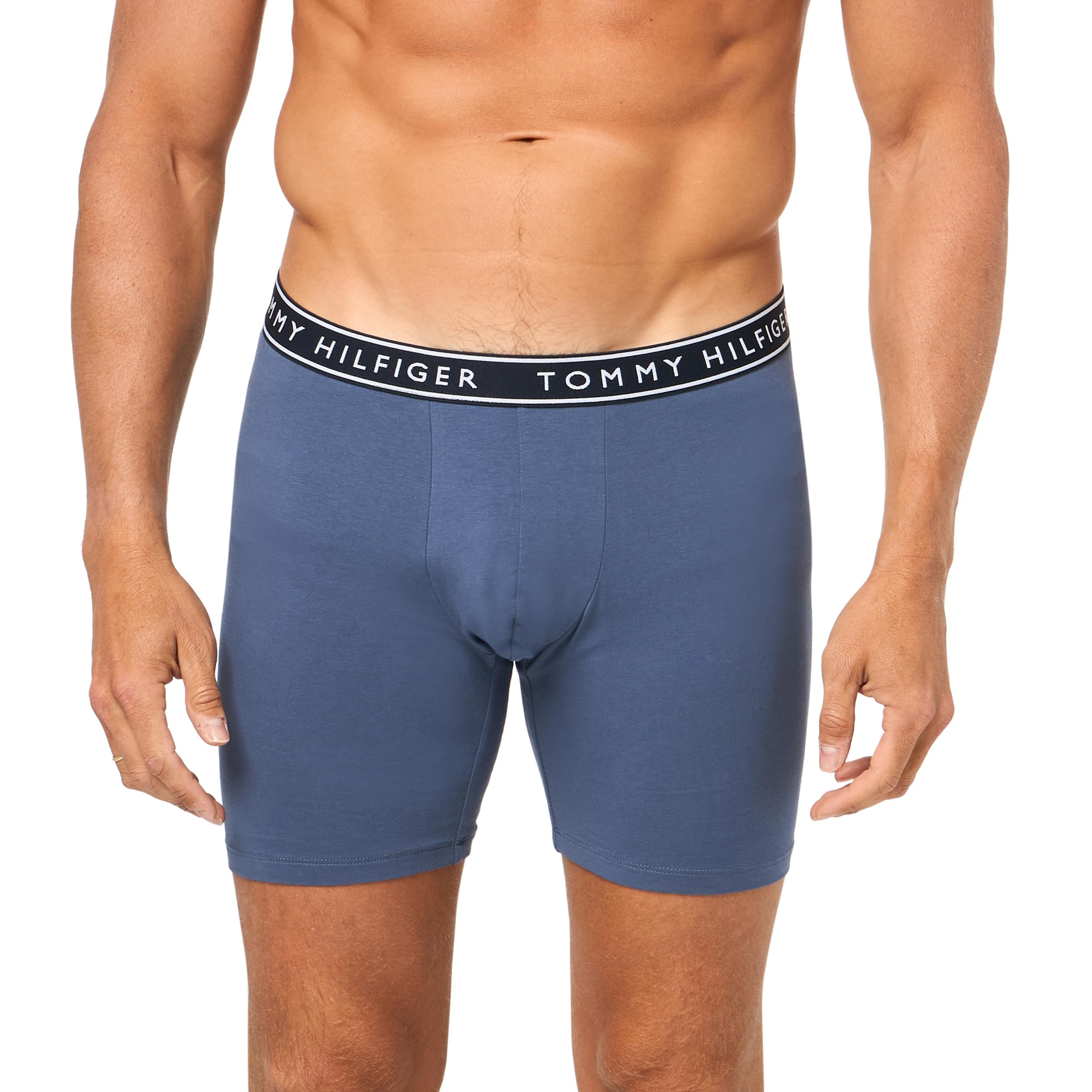 Foto 3 pulgar | Calzoncillos Tipo Bóxer Tommy Hilfiger De Algodón Elástico Para Hombre, Paquete De 4 - Venta Internacional.