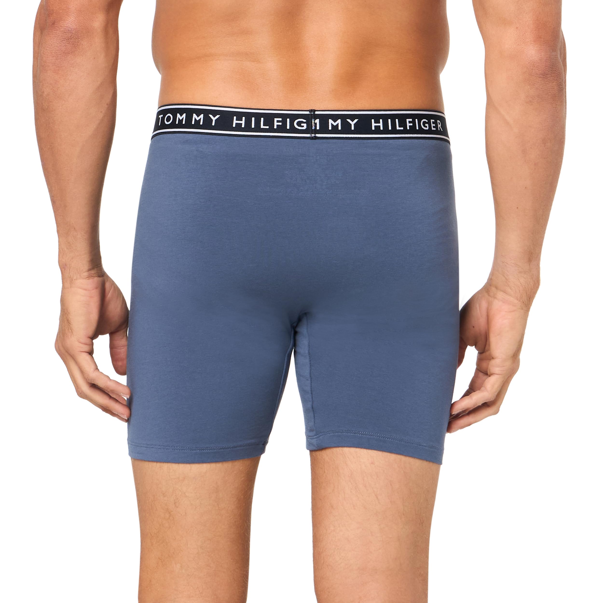 Foto 4 pulgar | Calzoncillos Tipo Bóxer Tommy Hilfiger De Algodón Elástico Para Hombre, Paquete De 4 - Venta Internacional.