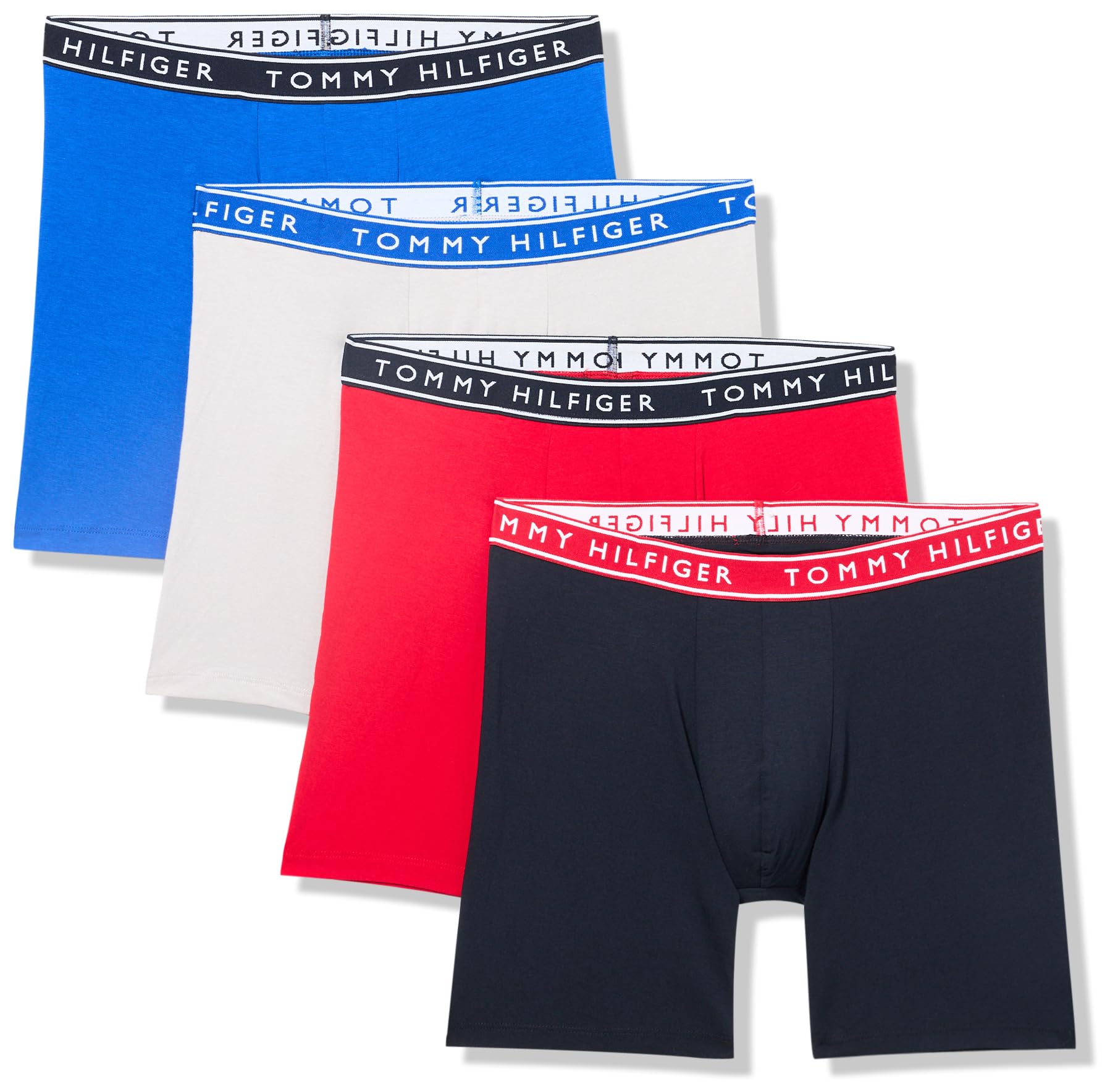 Foto 1 | Calzoncillos Tipo Bóxer Tommy Hilfiger De Algodón Elástico Para Hombre, Paquete De 4 - Venta Internacional.