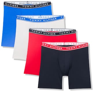 Foto 1 | Calzoncillos Tipo Bóxer Tommy Hilfiger De Algodón Elástico Para Hombre, Paquete De 4 - Venta Internacional.