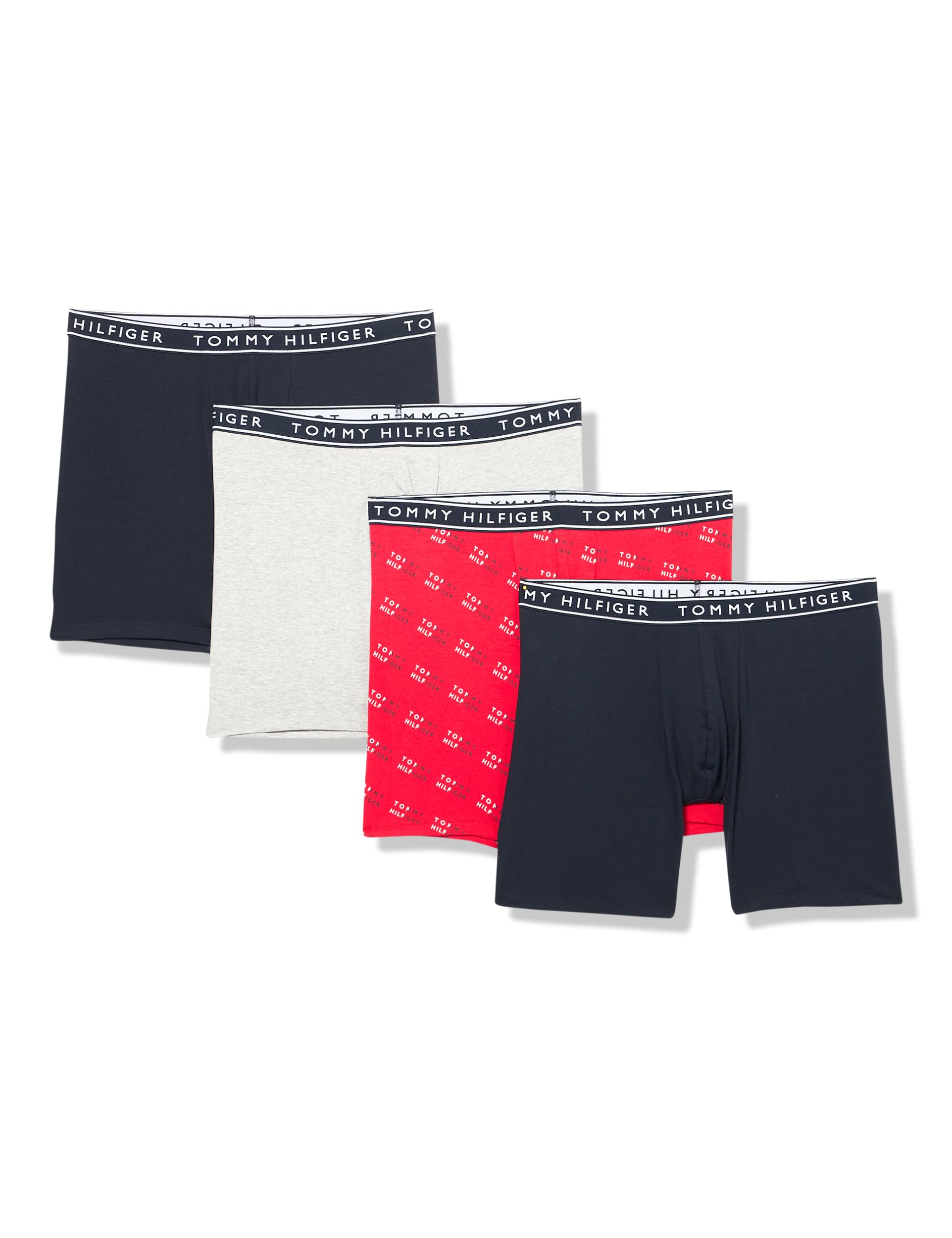 Foto 1 | Calzoncillos Tipo Bóxer Tommy Hilfiger De Algodón Elástico Para Hombre, Paquete De 4 - Venta Internacional.