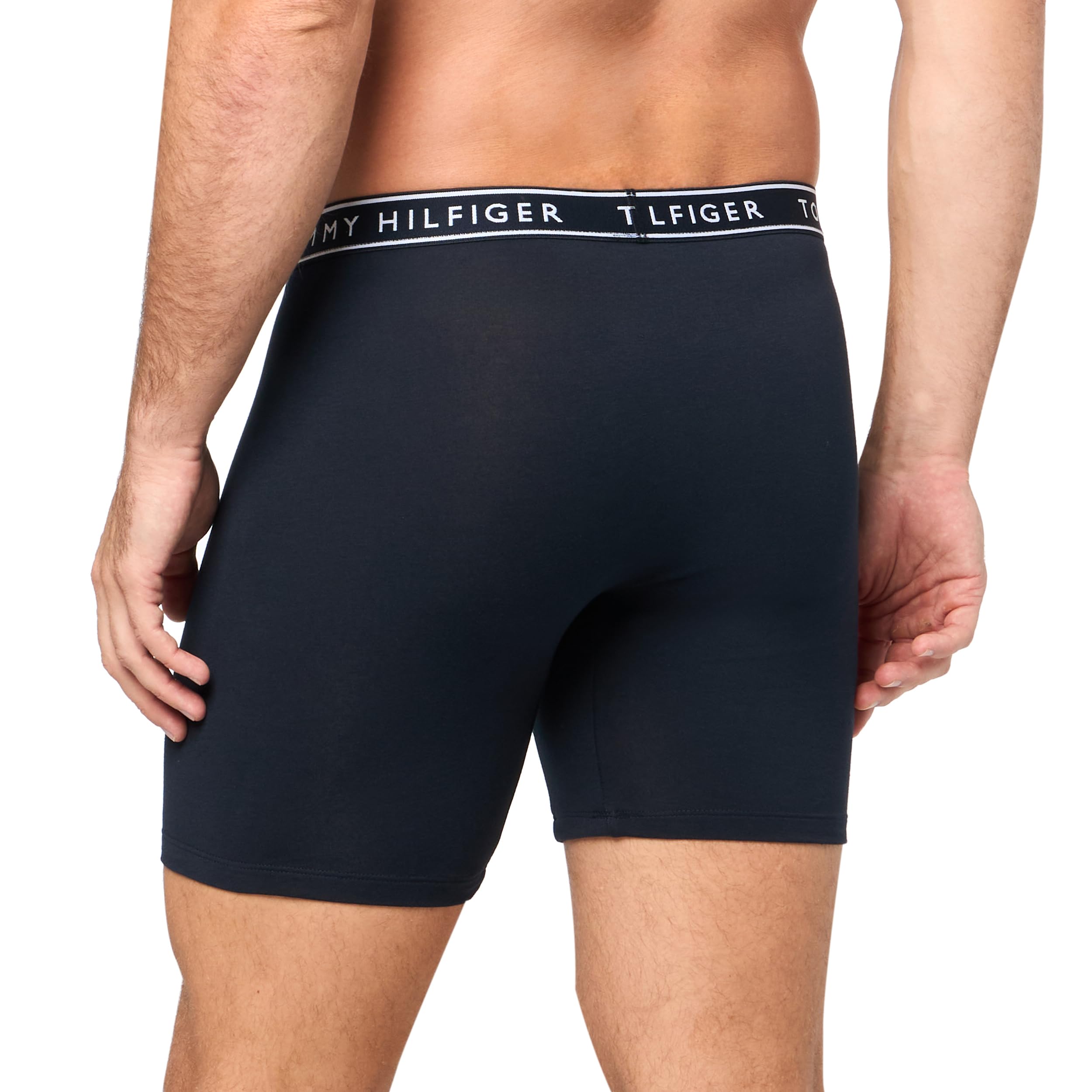 Foto 4 pulgar | Calzoncillos Tipo Bóxer Tommy Hilfiger De Algodón Elástico Para Hombre, Paquete De 4 - Venta Internacional.