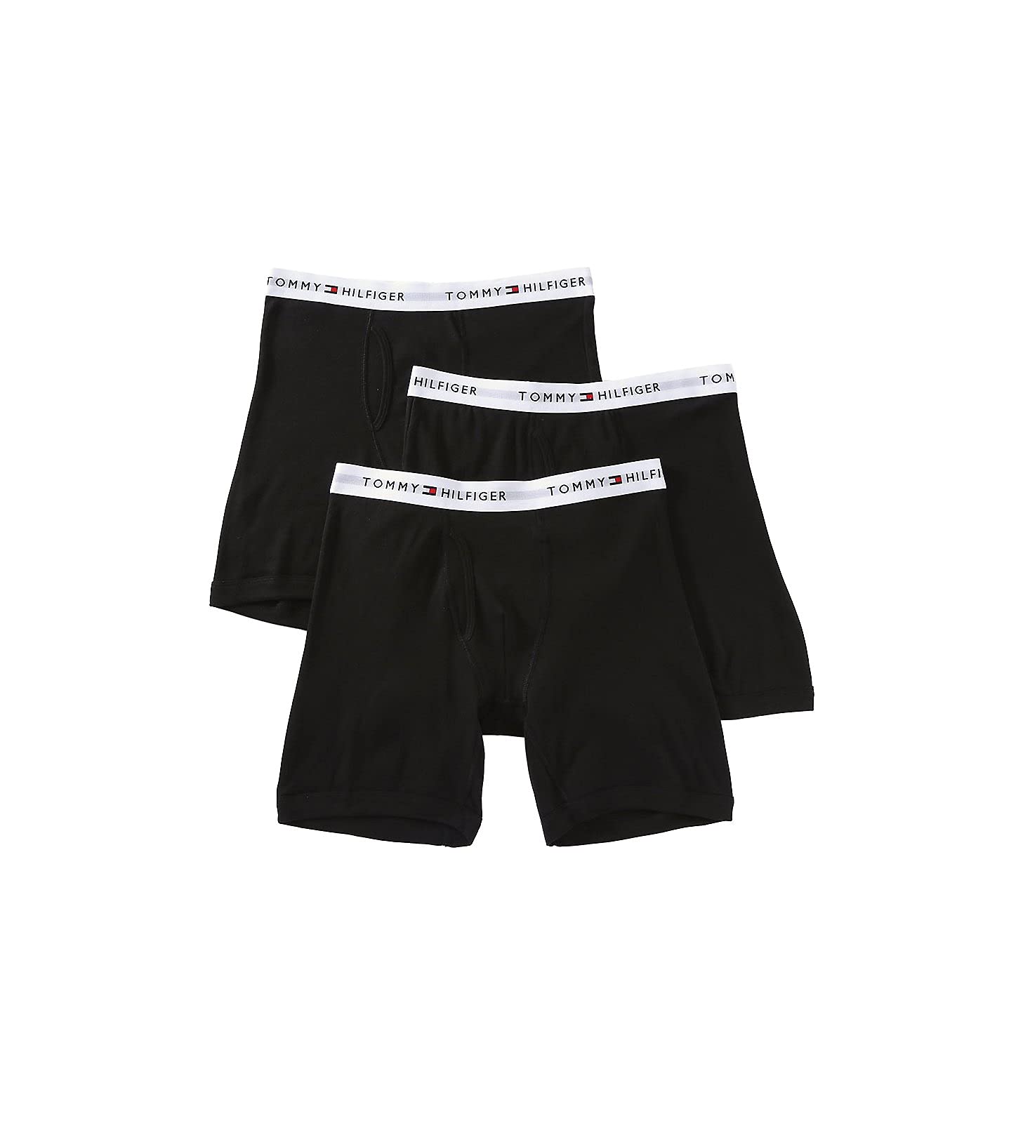 Foto 2 pulgar | Calzoncillos Tipo Bóxer Tommy Hilfiger De Algodón Para Hombre, 3 Unidades, Color Negro - Venta Internacional.