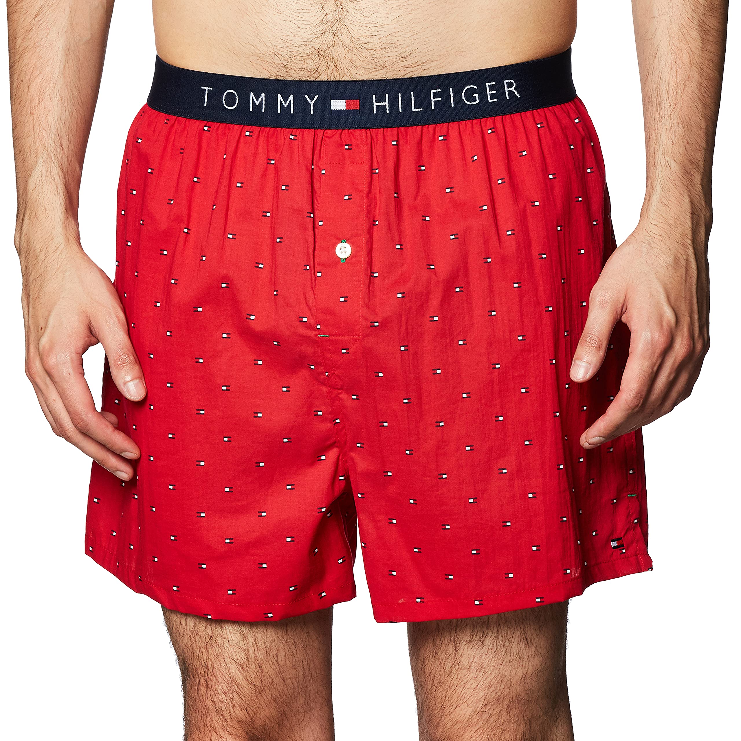 Foto 2 pulgar | Calzoncillos Tipo Bóxer Tommy Hilfiger Tejidos Para Hombre, Color Rojo, Algodón - Venta Internacional.