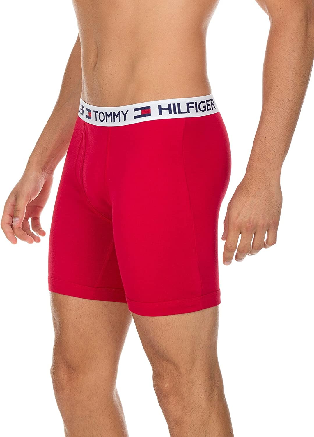 Foto 4 pulgar | Calzoncillo Bóxer Tommy Hilfiger Con 4 Bolsillos Para Hombre, Color Rojo, Azul Marino Y Blanco - Venta Internacional.