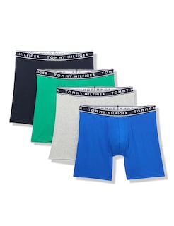 Foto 1 | Calzoncillos Tipo Bóxer Tommy Hilfiger De Algodón Elástico Para Hombre, Paquete De 4 - Venta Internacional.