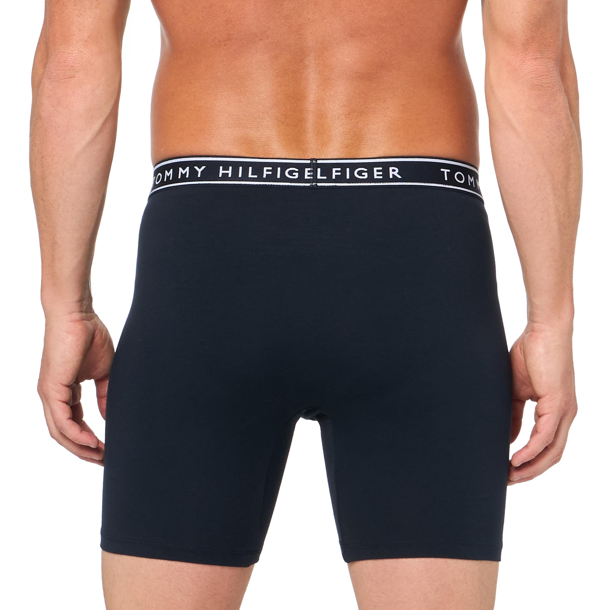 Foto 4 pulgar | Calzoncillos Tipo Bóxer Tommy Hilfiger De Algodón Elástico Para Hombre, Paquete De 4 - Venta Internacional.