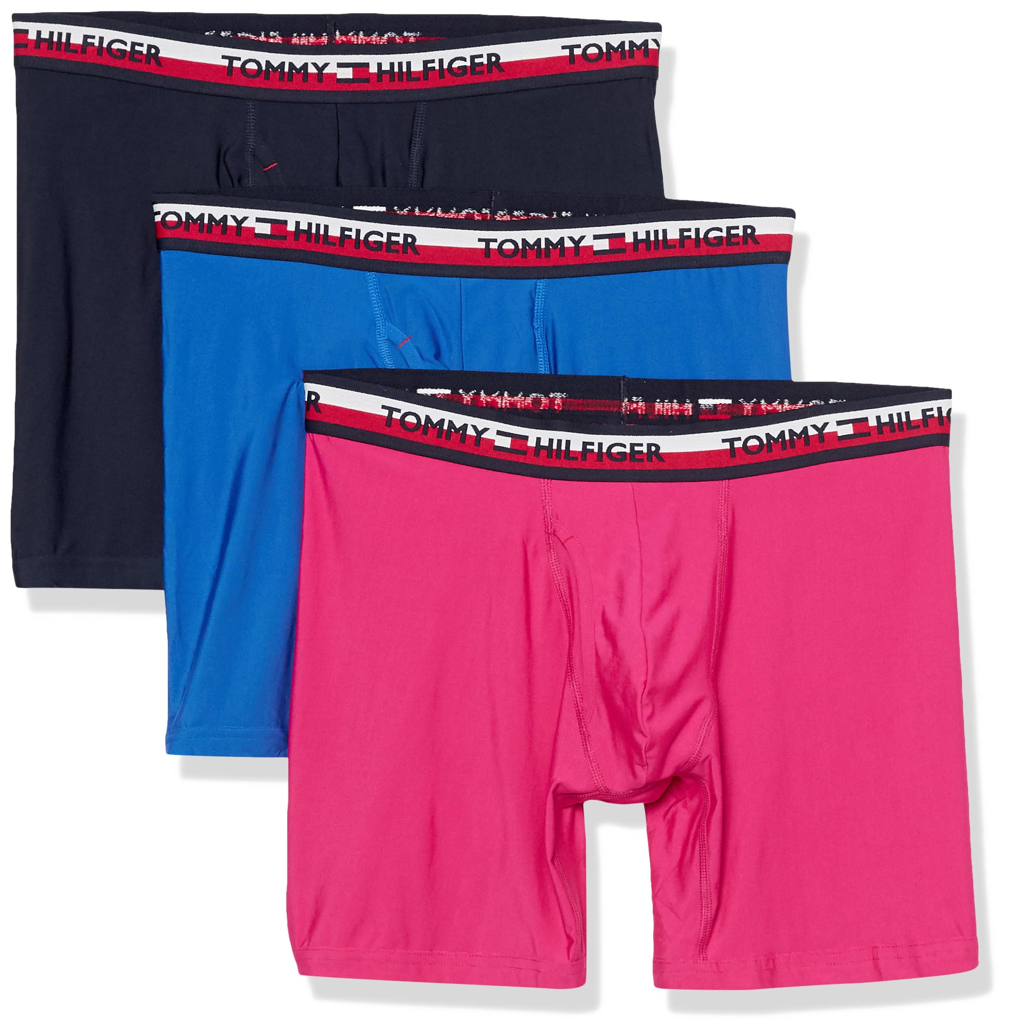 Foto 1 | Calzoncillos Tipo Bóxer Tommy Hilfiger Everyday Micro, Paquete De 3, Magenta - Venta Internacional.