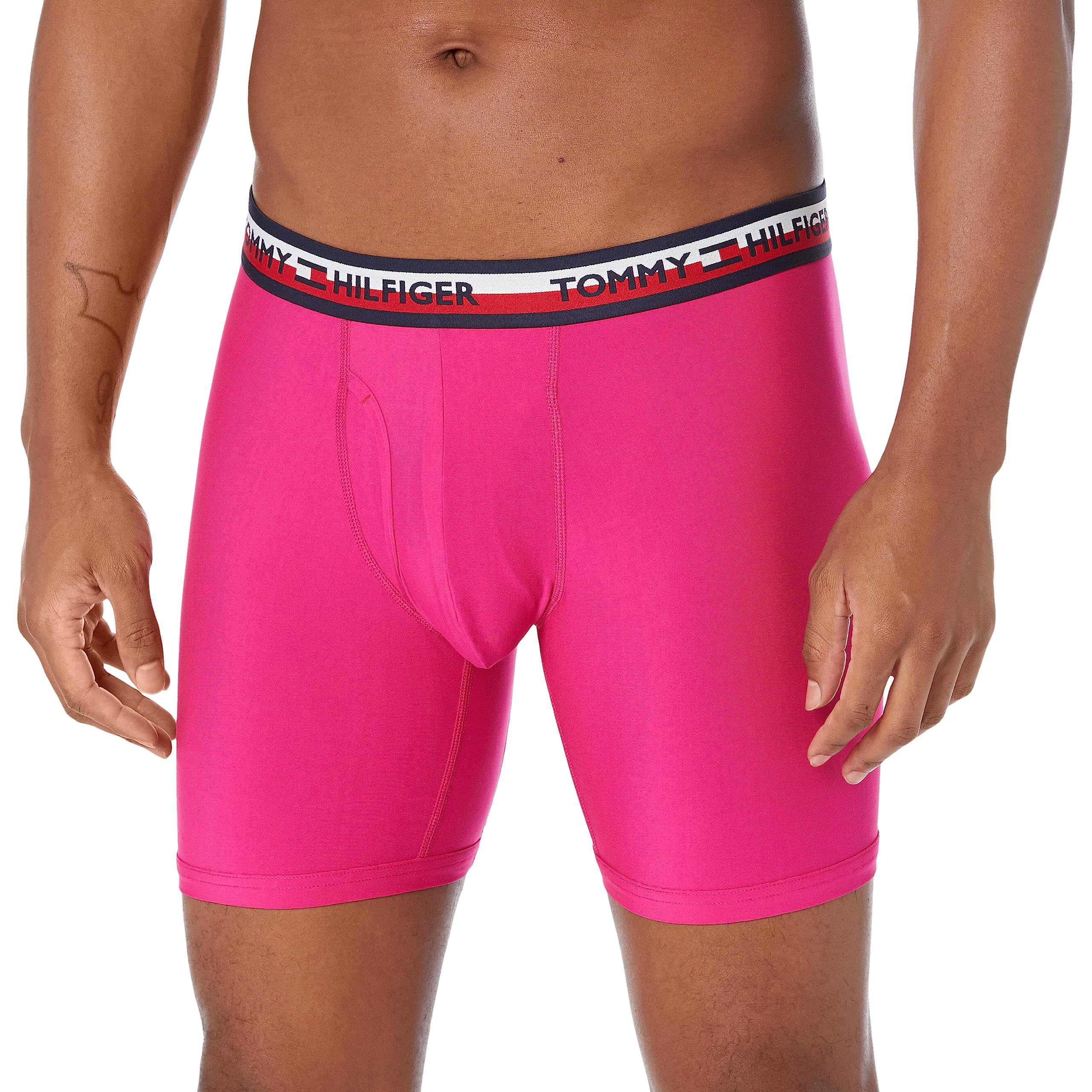 Foto 2 | Calzoncillos Tipo Bóxer Tommy Hilfiger Everyday Micro, Paquete De 3, Magenta - Venta Internacional.