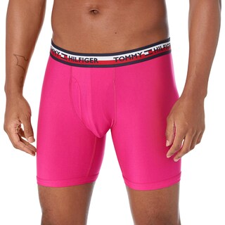 Foto 2 | Calzoncillos Tipo Bóxer Tommy Hilfiger Everyday Micro, Paquete De 3, Magenta - Venta Internacional.