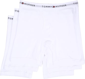 Foto 1 | Calzoncillos Tipo Bóxer Tommy Hilfiger Para Hombre, 3 Unidades, Color Blanco, Talla M - Venta Internacional.