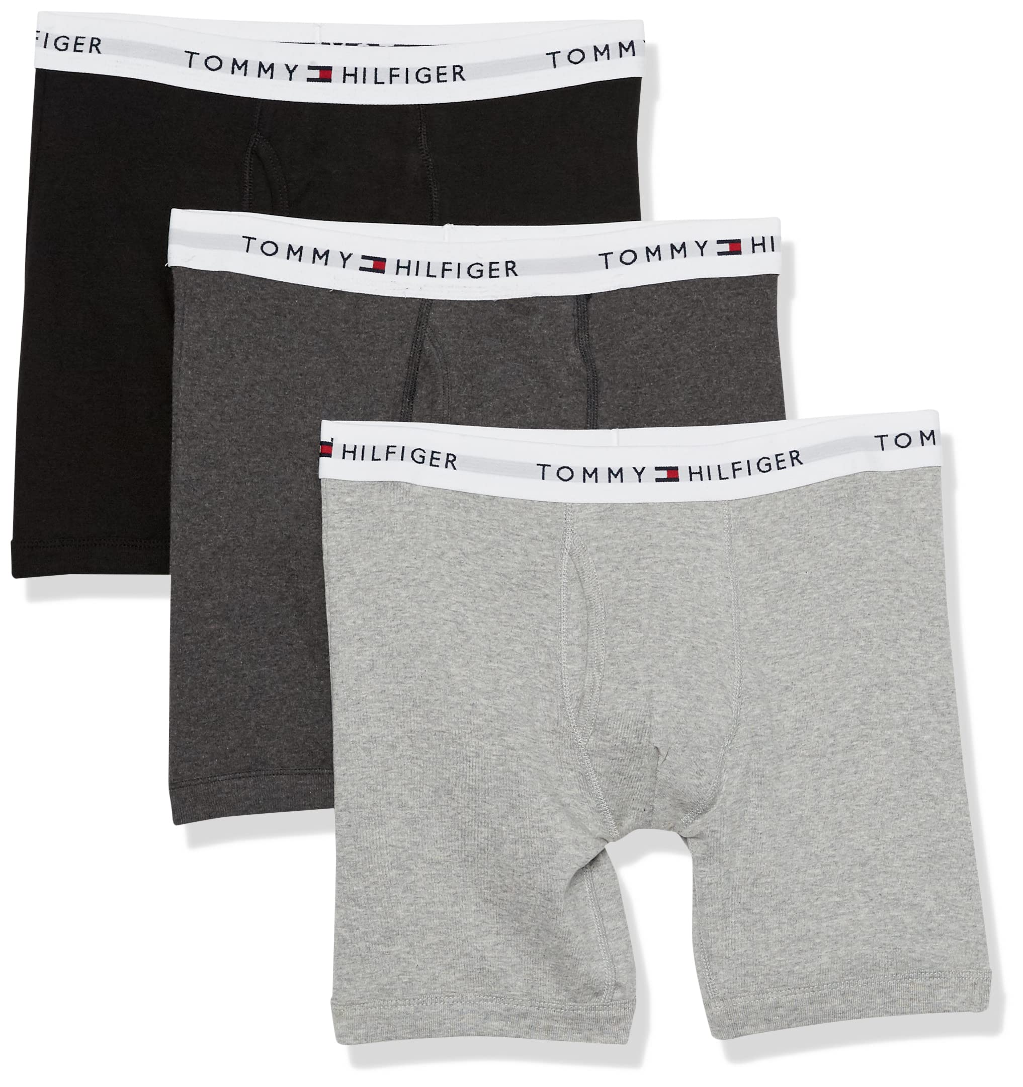 Foto 2 pulgar | Calzoncillos Tipo Bóxer Tommy Hilfiger Cotton Classics, Paquete De 3, Color Gris Para Hombre - Venta Internacional.
